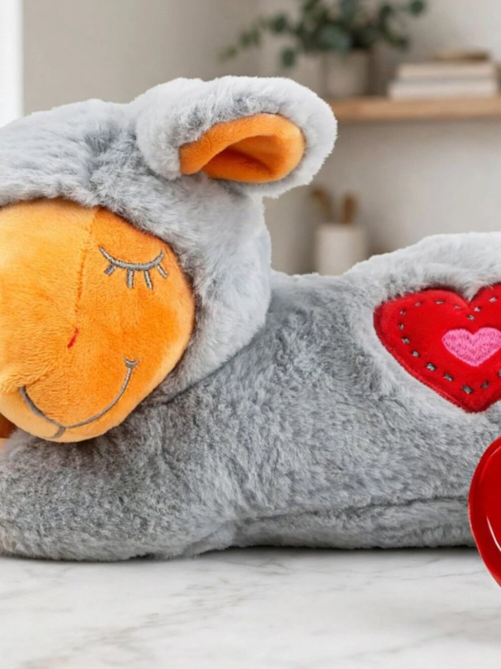 ALL FOR PAWS Heart Beat Dog Toy, Puppy Sleeping Buddy Cuddle Toy Dog Soothing